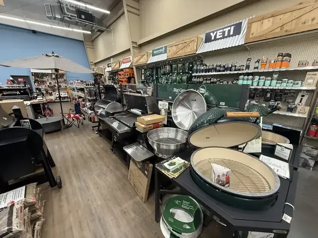 Big Green Egg grills, smokers and YETI coolers at the Charlestown store
