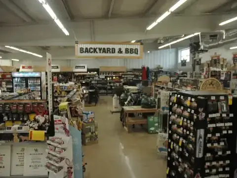 Backyard and BBQ department at the New Albany store